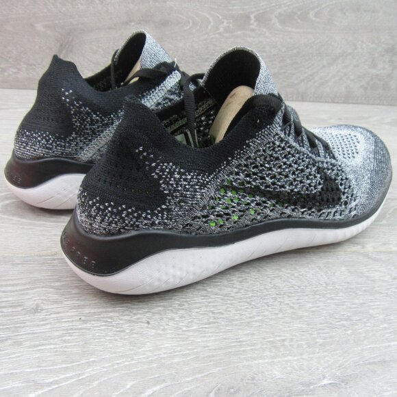 Nike Free RN Flyknit 2018 Women's Size 8.5 Running Shoes Black NEW - Picture 7 of 13